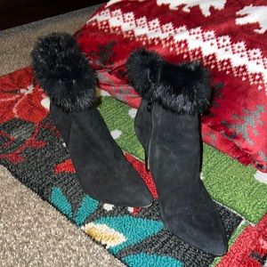 Rabbit fur boots ! 7.5 Antonio Melanie